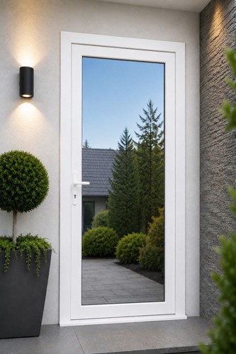 Upvc single door full glazed - door,