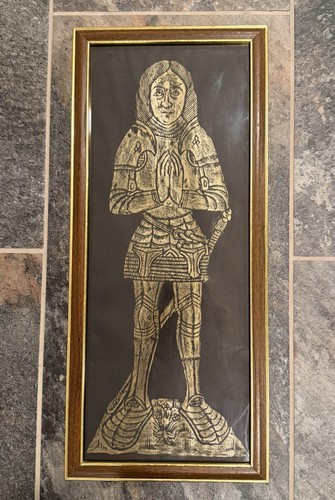 Vintage english brass rubbing - vintage,