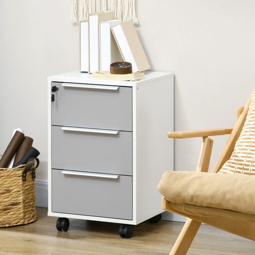 Drawer locking file cabinet - 3-drawer,