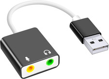 QAJOPFN USB Audio Adapter