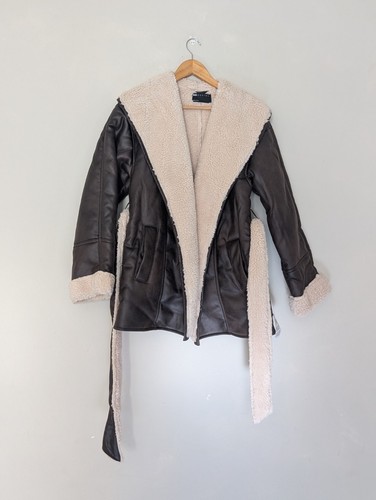 Asos faux leather shearling - asos,