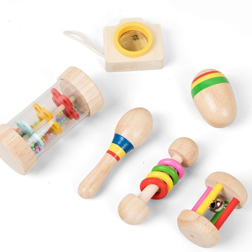 5pcs wooden baby - wooden, mini