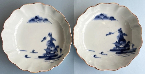 Pair japanese arita - blue, &