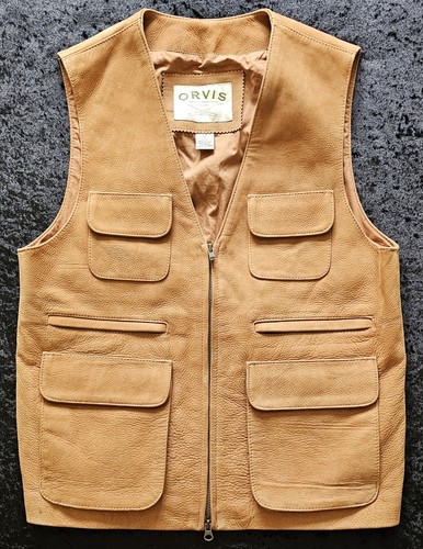Orvis pigskin leather gilet - pigskin,