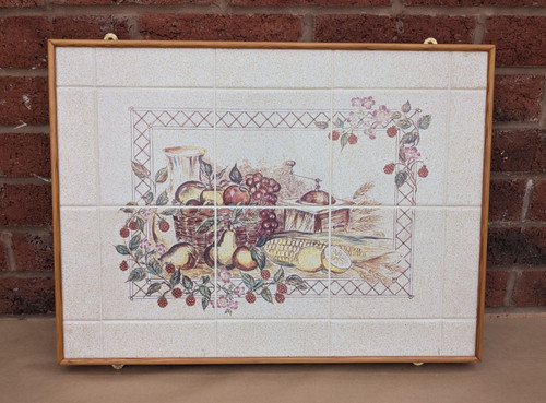 Vintage ceramic tile mural - vintage,