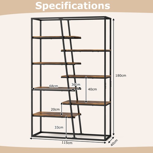 Tier industrial bookshelf - industrial,