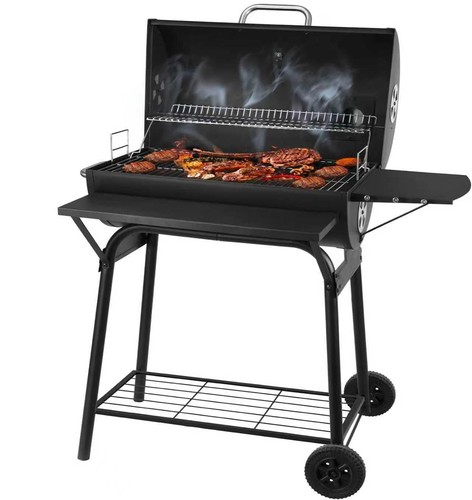 Bbq grill smoker with side - smoker,