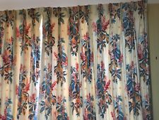 Vintage Osborne & Little Curtains Candle Chestnut Screen Printed 2240 mm X 1400 