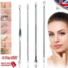 4x Blackhead Remover Tool Kit Spot Acne Pimple Comedone Extractor Popper Comedon