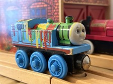 Paint Splattered Thomas - Thomas The Tank Engine Wooden Railway