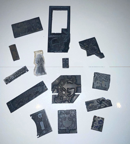 Vintage metal letterpress - vintage,