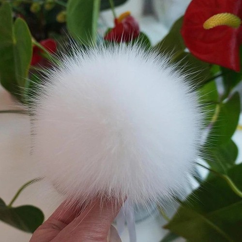 15cm real raccoon fox - real, pom