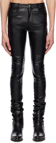 Mens black leather - mens, 100%