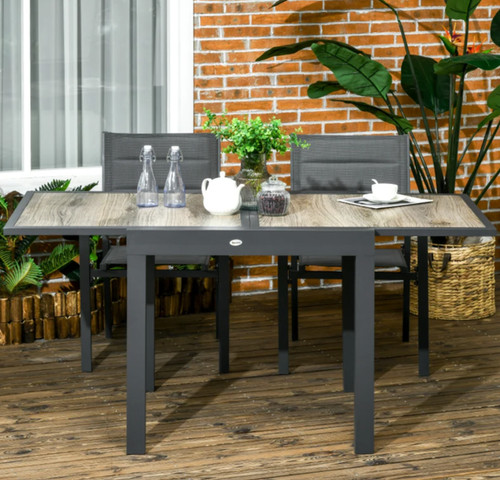 Extending garden dining table - extending,