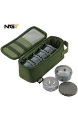 NGT Glug Bag Storage Case Carp Fishing For Boilie Glugging + 5x Pots Included