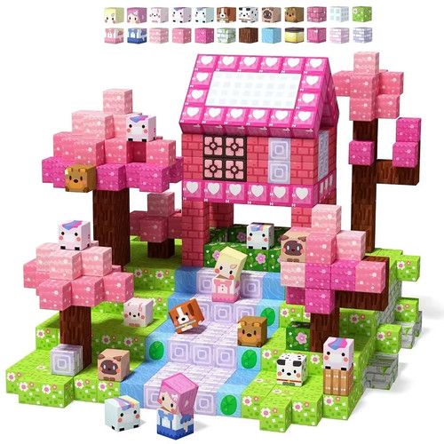 100pcs magnetic building - 100pcs,