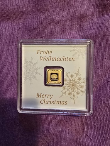 Geiger gold bar 1gram - bar-1gram, .9999