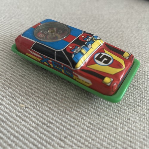 Vintage tin plastic car 5 - tin, xe-5