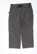 BC Clothing Mens Grey Cargo Trousers Size 30 Regular Fit