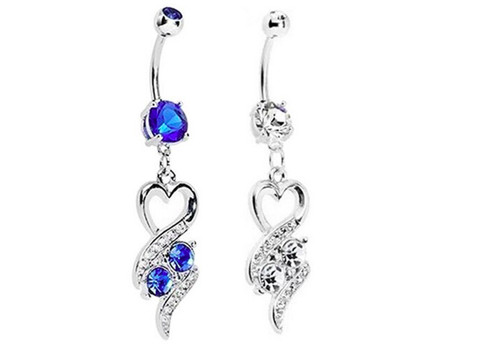 Love heart belly button - heart,