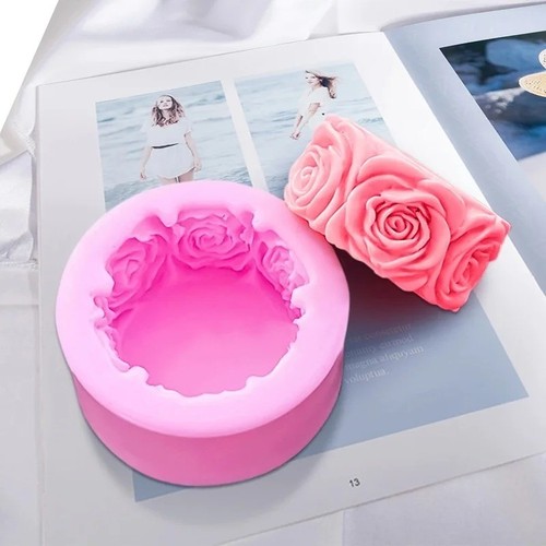 Soap mold rose silicone - soap,
