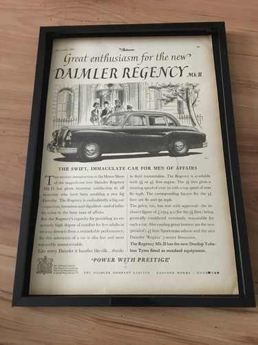 Daimler regency 1954 a4 - daimler, ii-1954