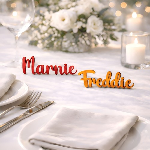 Personalised wooden wedding - personalised,