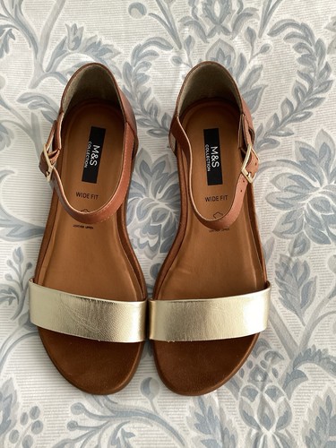 Tan gold leather - m&s, &