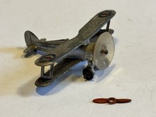 Vintage Diecast Dinky Toys #60p Gloster Gladiator RAF Bi-plane Fighter Aircraft