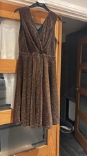 Apricot Glitter Bronze Dress