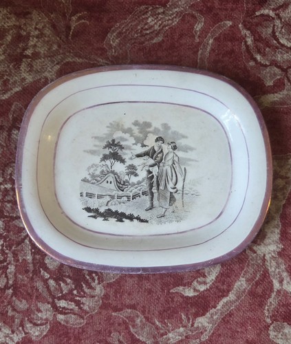 Antique pink lustre - antique,