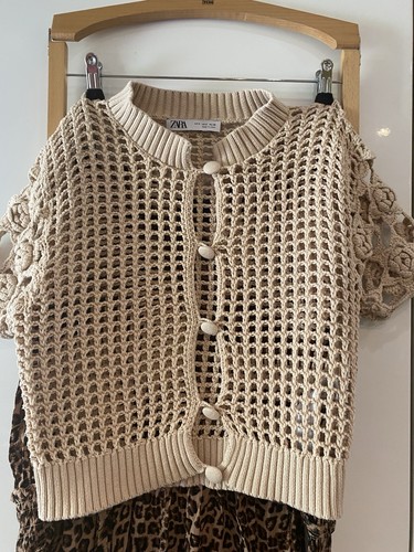 Zara cotton knitted floral - cotton,