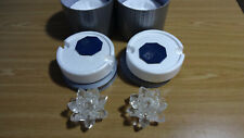 pair swarovski silver crystal water lily Lilies candle stick NR 123 000 Art.7600