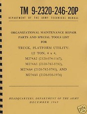 TM9 2320 246 20P ~ M274A2, A3