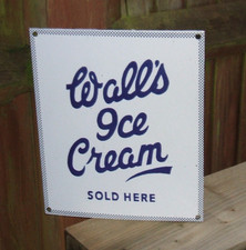 Enamel Sign Walls Ice Cream
