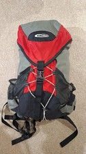 Gelert Summit 25L -35L Hiking Backpack/Rucksack Red/Grey with rain cover