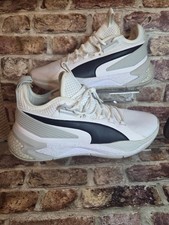PUMA Uproar Hybrid Court Basketball Shoes White/Black, UK Size 12