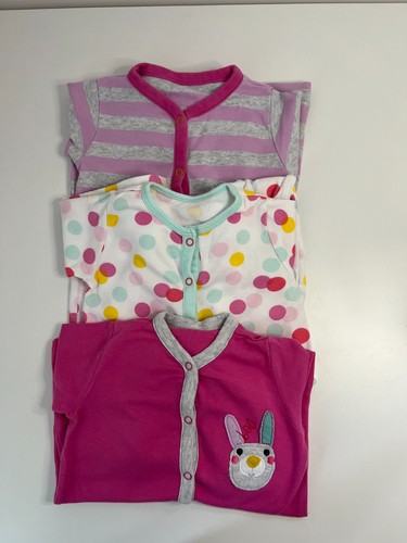 Baby girls sleepsuits - sleepsuits, x3