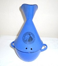 Decorative Collectable Vintage French Enamel Ware Two-Piece Inhaler