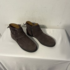 Ugg Boots Womens Brown Rianne Suede Shoes Ankle Thunder Cloud 1123598