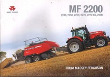 Massey Ferguson "MF 2200 Series" Large Square Baler Brochure Leaflet