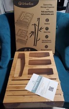 Bamboo Ziplock Bag Organizer