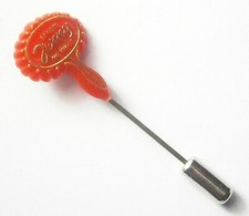 S192) Salon Jenny Hair Dresser mirror vintage advertising Badge tie lapel pin