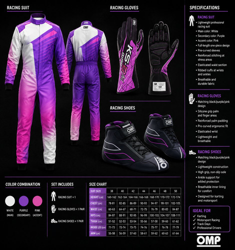 Kart racing suit - go, cik/fia
