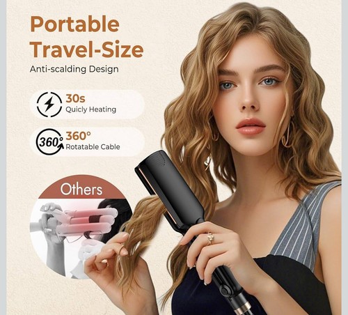 Hair crimper double barrel - double,