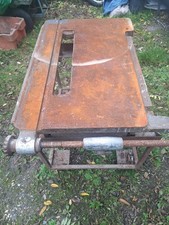 Industrial Cast Iron Saw Bench Table Large Antique Vintage, Reclaimed