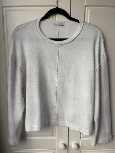 Zara white silver shimmer - white,