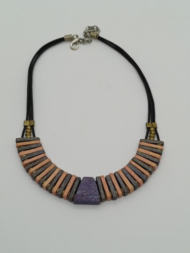 Egyptian bib style necklace - egyptian,