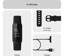 Fitbit Inspire 3 Midnight Zen Silicon Strap Activity Tracker (FB424BKLV)