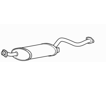 Centre exhaust middle - middle, silencer